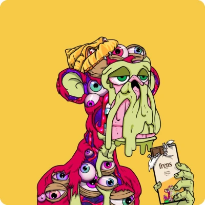 Seoh's PFP, a mutant ape on a yellow background.